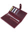 Кожаное женское матовое портмоне GRANDE PELLE 11561 Бордовый фото, картинка, изображение