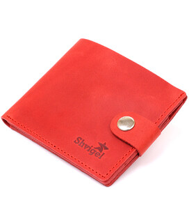 Женское винтажное кожаное портмоне Shvigel 16434 Красный фото, картинка, изображение