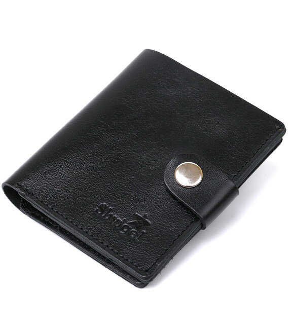 Практичное мужское портмоне Shvigel 16502 Черный фото, картинка, изображение