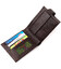 Практичное мужское портмоне с хлястиком из натуральной кожи KARYA 21086 Коричневый фото, картинка, изображение