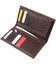 Вертикальный бумажник из натуральной кожи KARYA 21138 Коричневый фото, картинка, изображение