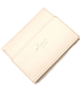 Компактний жіночий гаманець на магніті з натуральної шкіри KARYA 21189 Молочний картинка, зображення, фото