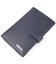 Вертикальное мужское портмоне с хлястиком из натуральной кожи KARYA 21190 Синий фото, картинка, изображение