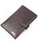 Вертикальний чоловічий портмоне з хлястиком з натуральної шкіри KARYA 21192 Коричневий картинка, зображення, фото