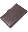 Вертикальное мужское портмоне с хлястиком из натуральной кожи KARYA 21192 Коричневый фото, картинка, изображение