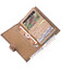 Незвичайне чоловіче портмоне з хлястиком з натуральної шкіри з тисненням під крокодила KARYA 21196 Світло-коричневий картинка, з