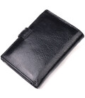 Вертикальный мужской бумажник из натуральной кожи ST Leather 19406 Черный фото, картинка, изображение