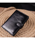 Вертикальный мужской бумажник из натуральной кожи ST Leather 19406 Черный фото, картинка, изображение
