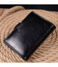 Вертикальный мужской бумажник из натуральной кожи ST Leather 19406 Черный фото, картинка, изображение