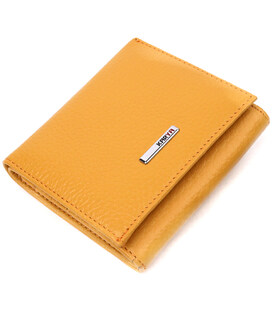 Яркий женский кожаный кошелек с монетницей KARYA 21376 Желтый фото, картинка, изображение