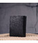 Вместительный вертикальный небольшой кожаный кошелек KARYA 21384 Черный фото, картинка, изображение