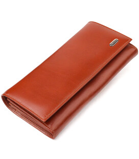 Женский кожаный кошелек для карт купюр и монет CANPELLINI 21532 Коричневый фото, картинка, изображение