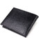 Елегантний гаманець для чоловіків у два складення з натуральної фактурної шкіри CANPELLINI 21587 Чорний картинка, зображення, фо