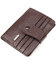 Компактный кошелек для мужчин из натуральной зернистой кожи CANPELLINI 21686 Коричневый фото, картинка, изображение