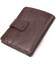 Компактный кошелек для мужчин из натуральной зернистой кожи CANPELLINI 21686 Коричневый фото, картинка, изображение