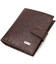 Универсальный мужской бумажник из натуральной зернистой кожи CANPELLINI 21744 Коричневый фото, картинка, изображение