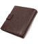 Универсальный мужской бумажник из натуральной зернистой кожи CANPELLINI 21744 Коричневый фото, картинка, изображение