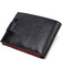 Компактное портмоне для мужчин в комбинации двух цветов из натуральной кожи CANPELLINI 21749 Черное фото, картинка, изображение
