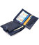 Гаманець для чоловіків горизонтального формату з натуральної шкіри з тисненням під крокодила CANPELLINI 21769 Синій картинка, зо