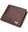 Превосходное мужское портмоне из натуральной зернистой кожи CANPELLINI 21775 Коричневое фото, картинка, изображение