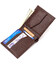 Превосходное мужское портмоне из натуральной зернистой кожи CANPELLINI 21775 Коричневое фото, картинка, изображение
