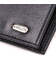 Классическое горизонтальное мужское портмоне из натуральной кожи флотар CANPELLINI 21778 Черное фото, картинка, изображение