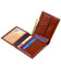 Чоловіче горизонтальне портмоне з натуральної гладкої шкіри CANPELLINI 21780 Коричневе картинка, зображення, фото