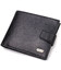 Классический мужской бумажник из натуральной кожи флотар CANPELLINI 21791 Черный фото, картинка, изображение