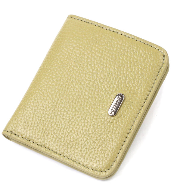 Компактний жіночий гаманець із натуральної шкіри флотар CANPELLINI 21793 Оливковий картинка, зображення, фото