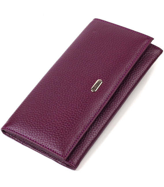 Привлекательный женский кошелек из натуральной кожи CANPELLINI 21831 Сиреневый фото, картинка, изображение