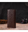 Мужской вертикальный бумажник без застежки из натуральной кожи CANPELLINI 21904 Коричневый фото, картинка, изображение