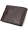 Вместительный мужской кошелек из натуральной кожи флотар CANPELLINI 21944 Коричневый фото, картинка, изображение
