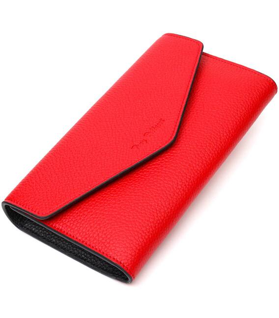 Комбинированное женское большое портмоне из натуральной кожи Tony Bellucci 21974 Красный фото, картинка, изображение