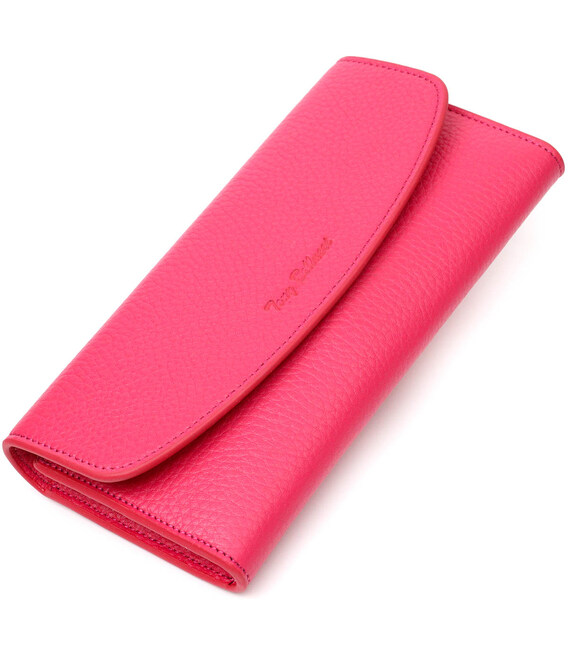 Красочный женский кошелек с монетницей на молнии из натуральной кожи Tony Bellucci 21979 Фуксия фото, картинка, изображение