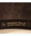Надежный кожаный итальянский ремень GRANDE PELLE 00242 Коричневый фото, картинка, изображение
