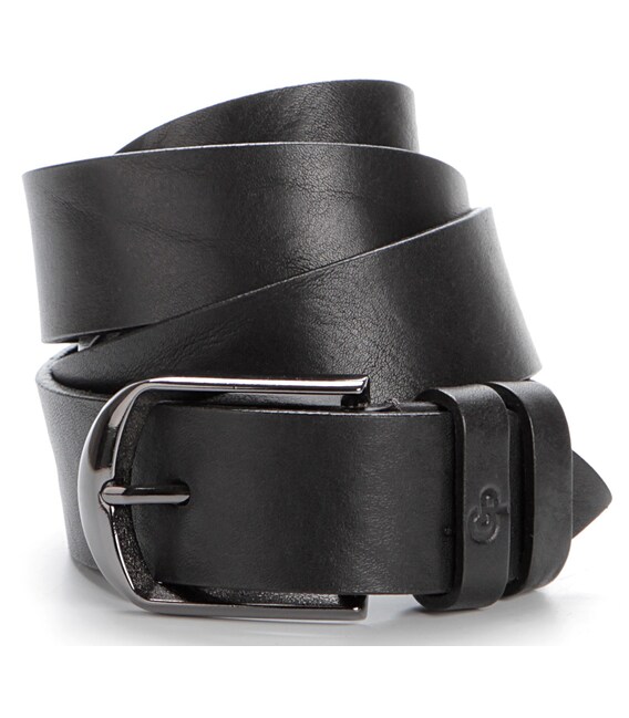 Ремень мужской GRANDE PELLE 00772 натуральная кожа Черный фото, картинка, изображение