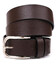 Ремінь чоловічий GRANDE PELLE 00779 під джинси Коричневий картинка, зображення, фото