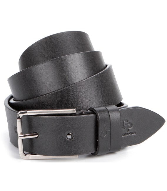 Ремень мужской GRANDE PELLE 00865 кожа Черный фото, картинка, изображение