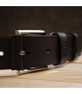 Эксклюзивный мужской джинсовый ремень из натуральной кожи GRANDE PELLE 00910 Коричневый фото, картинка, изображение