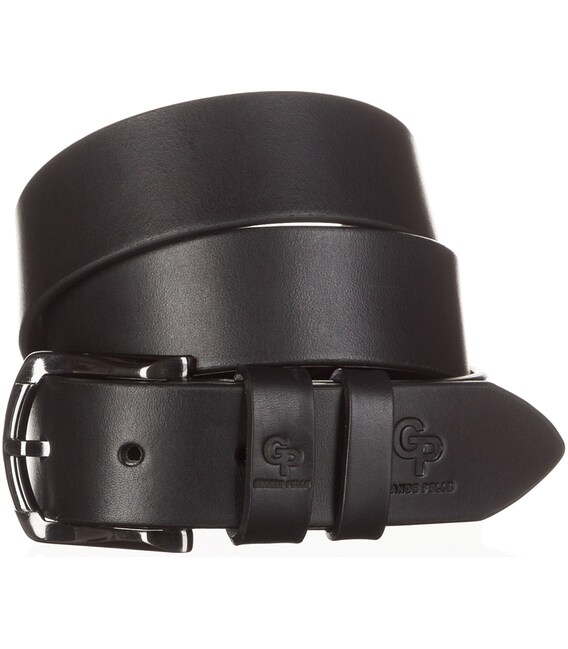 Ремень мужской GRANDE PELLE 11027 джинсовый Черный фото, картинка, изображение