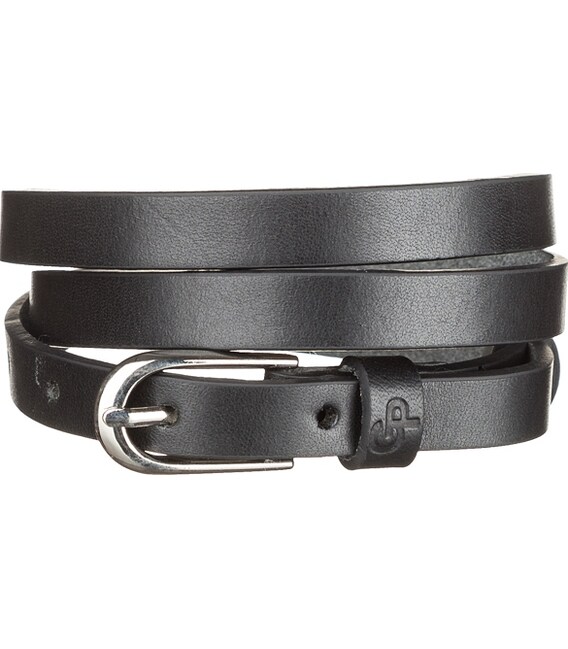 Ремень женский Grande Pelle 11072 тонкий Черный фото, картинка, изображение