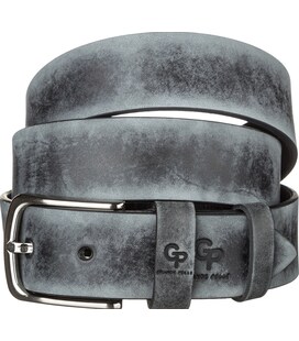 Ремень мужской Grande Pelle 11064 кожа Серый фото, картинка, изображение