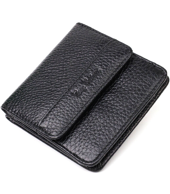 Мужской компактный кошелек из натуральной кожи Tony Bellucci 22040 Черный фото, картинка, изображение