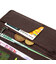 Вертикальний вузький чоловічий гаманець із натуральної зернистої шкіри BOND 22052 Коричневий картинка, зображення, фото