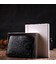 Горизонтальне портмоне для чоловіків з натуральної зернистої шкіри BOND 22059 Чорний картинка, зображення, фото