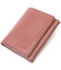Вертикальне невелике жіноче портмоне в три складання GRANDE PELLE 16784 Пудровий картинка, зображення, фото