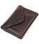 Удобный мужской кошелек в три сложения GRANDE PELLE 16787 Темно-коричневый фото, картинка, изображение