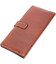 Цікавий вертикальний гаманець із натуральної шкіри GRANDE PELLE 11660 Коричневий картинка, зображення, фото