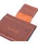 Небольшой кошелек из натуральной кожи в три сложения GRANDE PELLE 11662 Коричневый фото, картинка, изображение