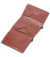 Небольшой кошелек из натуральной кожи в три сложения GRANDE PELLE 11662 Коричневый фото, картинка, изображение